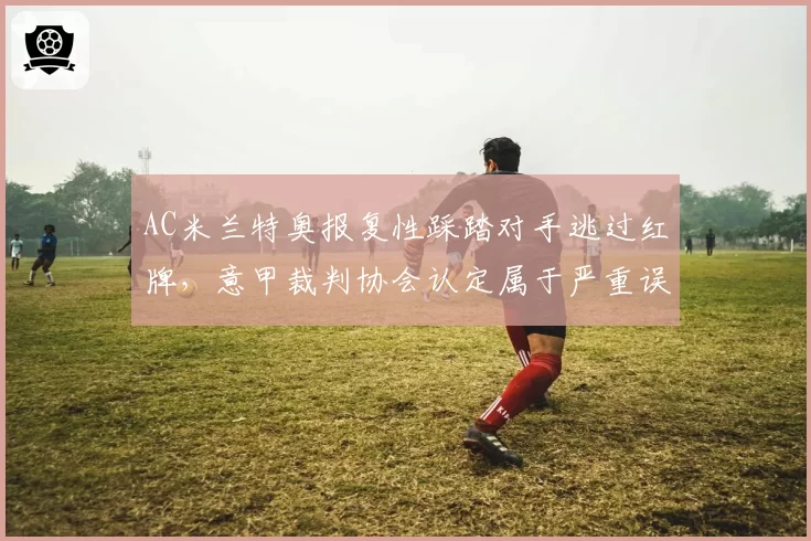 AC米兰特奥报复性踩踏对手逃过红牌，意甲裁判协会认定属于严重误判